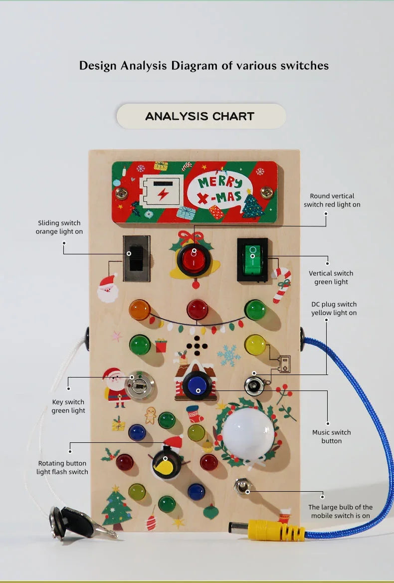 Montessori Wooden Switch Board