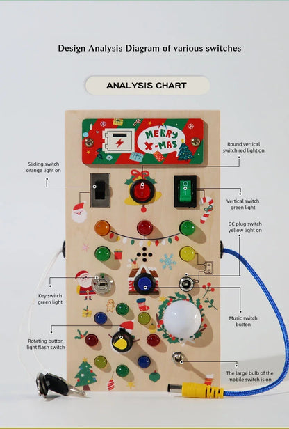 Montessori Wooden Switch Board