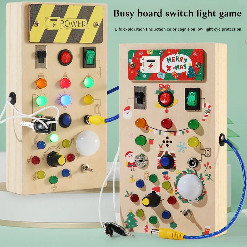 Montessori Wooden Switch Board