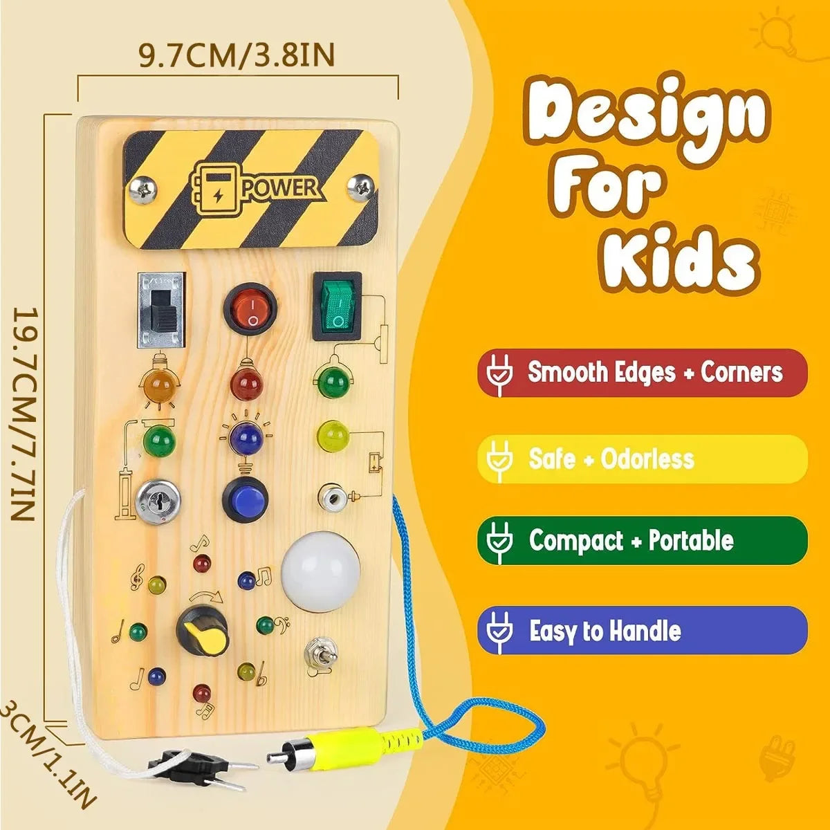 Montessori Wooden Switch Board