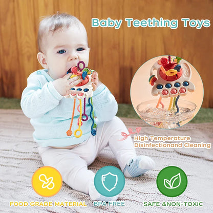 Montessori Silicone Pulling Toy