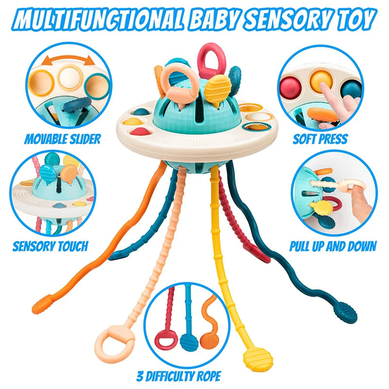 Montessori Silicone Pulling Toy