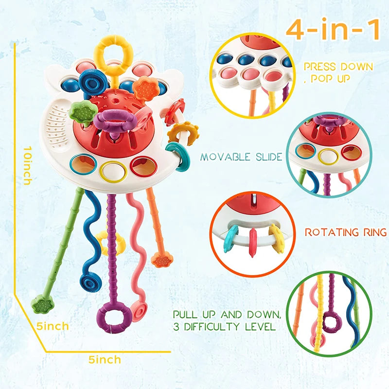 Montessori Silicone Pulling Toy