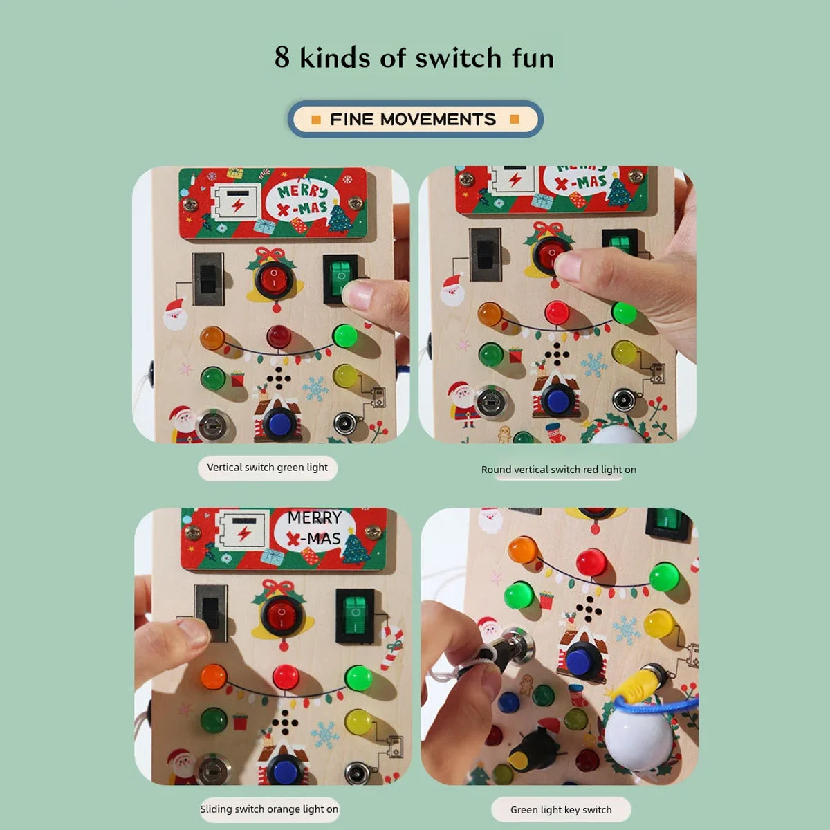 Montessori Wooden Switch Board